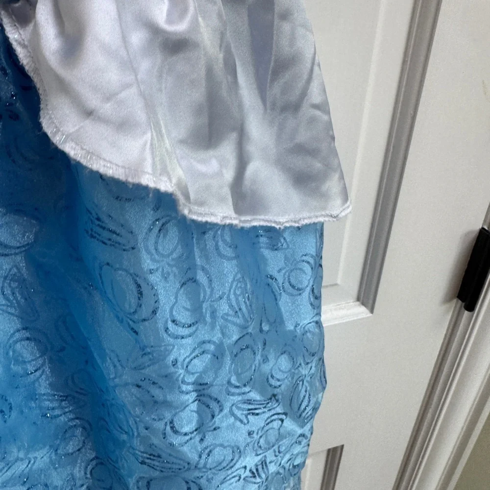 Disney Cinderella Girls Size 4 - 6 Sparkling Blue Costume Princess Dress Up